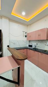 Kitchen Image of 650 Sq.ft 1 BHK Builder Floor for rent in Vijay Nagar Indore for Rs. 19500