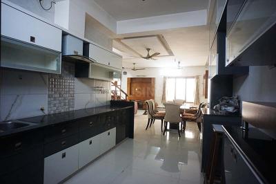 Kitchen Image of 2250 Sq.ft 3 BHK Villa for sale in Akshar Prakruti Homes, Shela Ahmedabad for Rs. 25500000