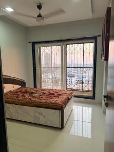 Bedroom Image of 1350 Sq.ft 2 BHK Apartment / Flat for rent in Proviso Sai Proviso Aashlesha, Kopar Khairane Navi Mumbai for Rs. 55000