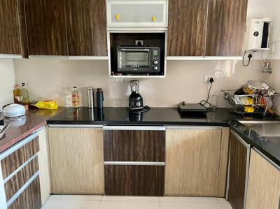 Kitchen Image of 720 Sq.ft 2 BHK Apartment / Flat for rent in Eternia At Kalpataru Parkcity, Kolshet Thane for Rs. 35000
