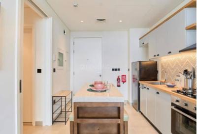 Kitchen Image of 488 Sq.ft 1 BHK Apartment / Flat for rent in Dubai Hills Dubai for Rs. 195000
