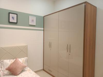 Bedroom Image of 780 Sq.ft 2 BHK Apartment / Flat for rent in Shapoorji Pallonji Joyville Sensorium, Maan Pune for Rs. 26000