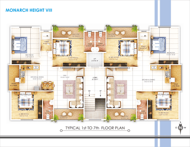 Image of 1600 Sq.ft 3 BHK Apartment / Flat for sale in Besa, Nagpur for Rs. 7300000