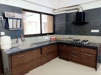 Kitchen Image of 2115 Sq.ft 3 BHK Apartment / Flat for rent in Gala Aria, South Bopal Ahmedabad for Rs. 40000