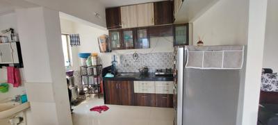 Kitchen Image of 839 Sq.ft 2 BHK Apartment / Flat for sale in Vastushodh UrbanGram Kirkatwadi, Shivane Pune for Rs. 4600000