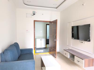 Living Room Image of 750 Sq.ft 1 BHK Apartment / Flat for rent in Madhapur Hyderabad for Rs. 31001