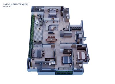 Image of 2385 Sq.ft 3 BHK Apartment / Flat for sale in Avibhanam Panache, Vaishno Devi Circle, Ahmedabad for Rs. 13500000