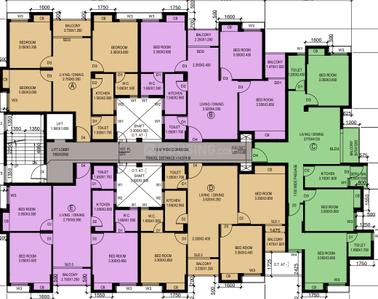 Image of 1342 Sq.ft 3 BHK Apartment / Flat for sale in Garia, Sonarpur, Kolkata for Rs. 7381000