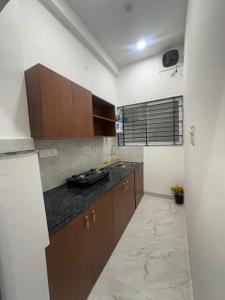 Kitchen Image of 1000 Sq.ft 1 BHK Apartment / Flat for rent in Palasia Indore for Rs. 16000