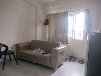 Living Room Image of 650 Sq.ft 1 BHK Apartment / Flat for rent in Om Sai, Marathahalli Bengaluru for Rs. 29000