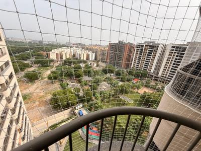 Balcony Image of 1250 Sq.ft 3 BHK Apartment / Flat for rent in Shree Sharanam Sky, Sargasan Gandhinagar for Rs. 40000