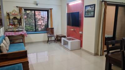 Living Room Image of 1100 Sq.ft 2 BHK Apartment / Flat for rent in Bramhacorp Suncity, Wadgaon Sheri Pune for Rs. 50000