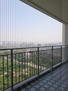 Bedroom Two Image of 1545 Sq.ft 3 BHK Apartment / Flat for rent in Godrej Woods, Sector 43 Noida for Rs. 75000