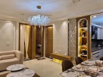 Living Room Image of 1000 Sq.ft 3 BHK Apartment / Flat for sale in Hans Luxury Floor, Hastsal New Delhi for Rs. 6200000