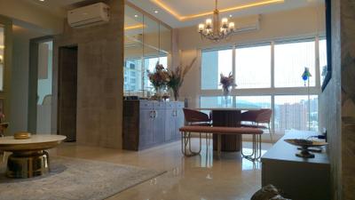 Living Room Image of 1350 Sq.ft 3 BHK Apartment / Flat for sale in N Rose Northern Heights, Dahisar East Mumbai for Rs. 35600000