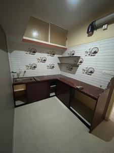 Kitchen Image of 400 Sq.ft 1 BHK Builder Floor for rent in Rau Indore for Rs. 7000