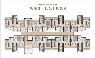 Image of 697 Sq.ft 2 BHK Apartment / Flat for sale in Seasons Green, Kalyan West, Kalyan for Rs. 5999000