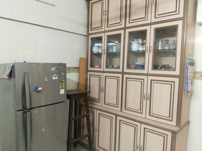 Kitchen Image of 1200 Sq.ft 3 BHK Apartment / Flat for rent in Mulund East Mumbai for Rs. 75000