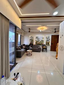 Hall Image of 1845 Sq.ft 3 BHK Apartment / Flat for rent in Parmeshwar Nilayam, Tragad Ahmedabad for Rs. 30000