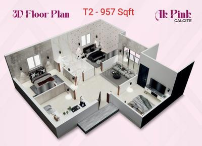 Image of 957 Sq.ft 3 BHK Apartment / Flat for sale in Sembakkam, Chennai for Rs. 5742000