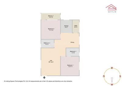 Image of 1085 Sq.ft 2 BHK Apartment / Flat for sale in BDA BDA Gunjur Housing Project by Bangalore Development Authority, Gunjur, Bengaluru for Rs. 8500000