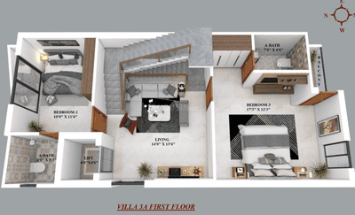 Image of 2300 Sq.ft 4 BHK Villa for sale in Ambattur Industrial Estate, Chennai for Rs. 21500000