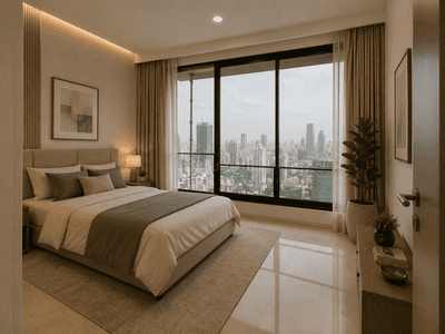 Bedroom Image of 1570 Sq.ft 3 BHK Apartment / Flat for sale in Prabhadevi Mumbai for Rs. 136000000