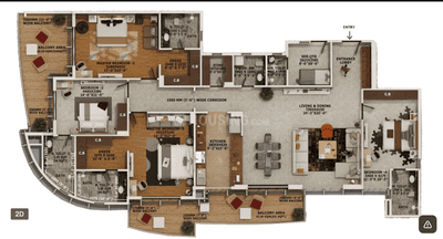 Image of 2890 Sq.ft 4 BHK Apartment / Flat for sale in Rishita Mulberry Heights Phase 4, Sushant Golf City, Lucknow for Rs. 32657580