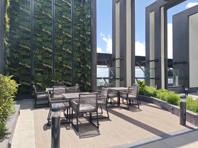 Terrace Image of 1400 Sq.ft 3 BHK Apartment / Flat for sale in Prescon Midtown Bay, Mahim Mumbai for Rs. 63900000