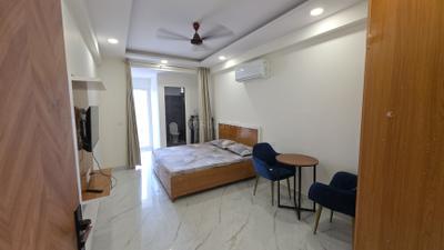 Bedroom Image of 450 Sq.ft 1 RK Apartment / Flat for rent in Karolan Ka Barh Jaipur for Rs. 14500