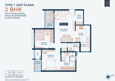 Image of 800 Sq.ft 2 BHK Apartment / Flat for sale in Legacy Highpoint, Kiwale, Pune for Rs. 7800000