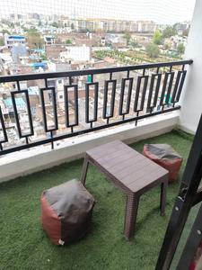 Balcony Image of 999 Sq.ft 2 BHK Apartment / Flat for rent in Sampat Hills, Bhicholi Mardana Indore for Rs. 17800