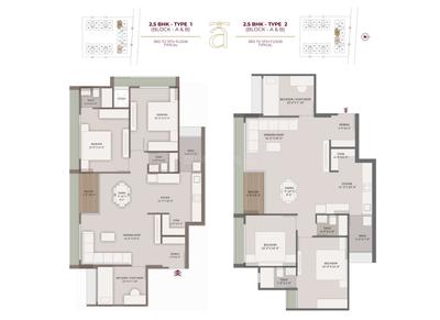 Image of 1485 Sq.ft 2 BHK Apartment / Flat for sale in Shiv Aayansh Aura, Adalaj, Gandhinagar for Rs. 6200000