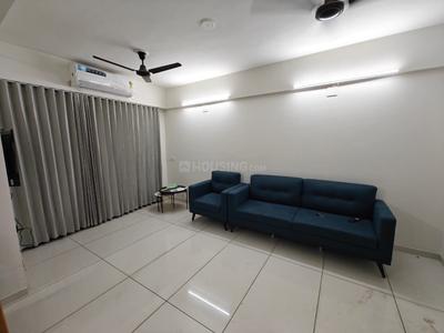 Living Room Image of 1760 Sq.ft 3 BHK Apartment / Flat for rent in Sthapatya Bliss, Shilaj Ahmedabad for Rs. 35000