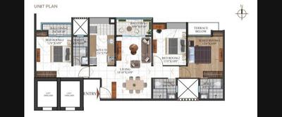 Image of 1408 Sq.ft 3 BHK Apartment / Flat for sale in Codename Superstar, Undri, Pune for Rs. 8200000