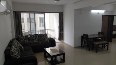 Living Room Image of 2050 Sq.ft 3 BHK Apartment / Flat for rent in Iscon Harmony, Sevasi Vadodara for Rs. 30000