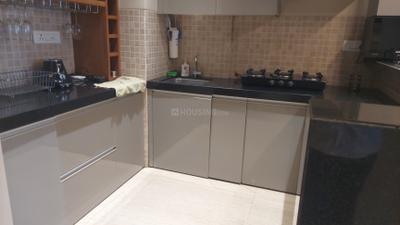 Kitchen Image of 640 Sq.ft 1 BHK Apartment / Flat for rent in Lodha Belmondo, Gahunje Pune for Rs. 40000