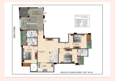 Image of 900 Sq.ft 2 BHK Apartment / Flat for sale in Gem Green View Apartments, Mehrauli, New Delhi for Rs. 7000000