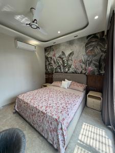 Bedroom Image of 1300 Sq.ft 1 BHK Builder Floor for rent in Sector 55 Gurgaon for Rs. 42000