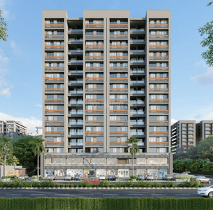 Image of 1458 Sq.ft 2 BHK Apartment / Flat for sale in Status Sharan, Tragad, Ahmedabad for Rs. 6500000