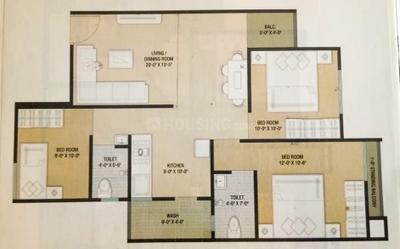 Image of 852 Sq.ft 3 BHK Apartment / Flat for sale in Tarsali, Vadodara for Rs. 3600000