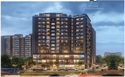 Image of 1950 Sq.ft 3 BHK Apartment / Flat for sale in Shivalik Sharda Harmony, University Area, Ahmedabad for Rs. 16100000