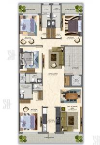 Image of 2175 Sq.ft 4.5 BHK Builder Floor for sale in Sector 49, Gurgaon for Rs. 39500000