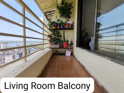 Balcony Image of 798 Sq.ft 2 BHK Apartment / Flat for rent in Mangala Mayurs Nature Glory, Kalwa Thane for Rs. 35000