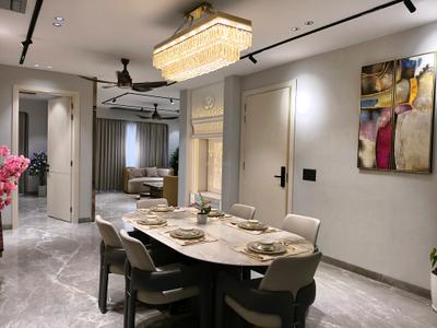 Dining Area Image of 2500 Sq.ft 4 BHK Builder Floor for sale in Adani Brahma Samsara Vilasa, Sector 63 Gurgaon for Rs. 39500000
