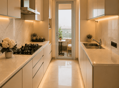 Kitchen Image of 2500 Sq.ft 3.5 BHK Apartment / Flat for sale in Lokhandwala Minerva, Worli Mumbai for Rs. 149000000