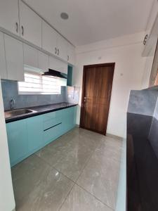 Kitchen Image of 1300 Sq.ft 3 BHK Apartment / Flat for rent in Hallmark Skyrena, Narsingi Hyderabad for Rs. 55000
