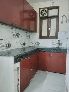 Kitchen Image of 550 Sq.ft 1 BHK Builder Floor for rent in Said-Ul-Ajaib New Delhi for Rs. 17450