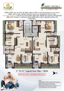 Image of 1501 Sq.ft 3 BHK Apartment / Flat for sale in Pratap Nagar, Nagpur for Rs. 12000000