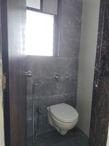 Common Bathroom One Image of 320 Sq.ft 1 BHK Apartment / Flat for rent in Abhigna Avirahi Elegance, Malad West Mumbai for Rs. 29000